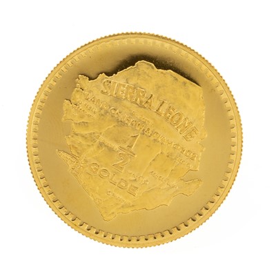 Lot 38 - SIERRA LEONE 1/2 GOLDE PROOF COIN