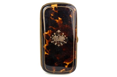 Lot 1302 - VICTORIAN TORTOISESHELL VANITY CASE