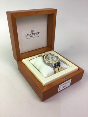 Lot 447 - PEQUIGNET WRIST WATCH