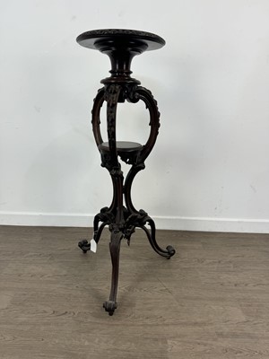 Lot 1337 - VICTORIAN MAHOGANY PLANT STAND