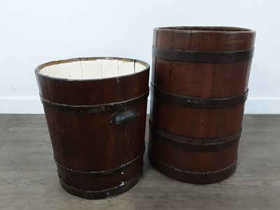 Lot 453 - TWO OAK COOPERED BARRELS