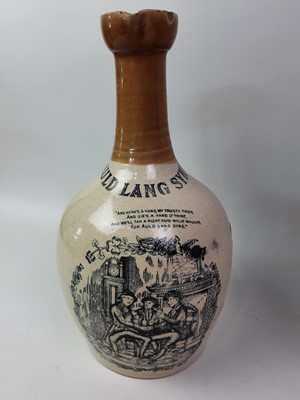 Lot 650 - OLD LANG SYNE WHISKY FLAGON