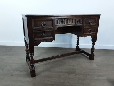 Lot 737 - OAK WRITING TABLE