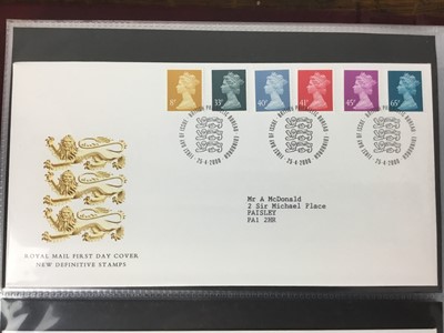 Lot 698 - COLLECTION OF BRITISH FIRST DAY COVERS