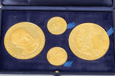 Lot 72 - FOUR GOLD MEDALLIONS