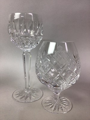 Lot 705 - SET OF EIGHT WATERFORD CRYSTAL HOCK GLASSES