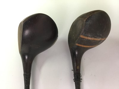 Lot 706 - COLLECTION OF HICKORY SHAFTED GOLD CLUBS