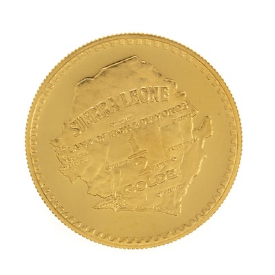 Lot 80 - SIERRA LEONE 1/2 GOLDE PROOF COIN