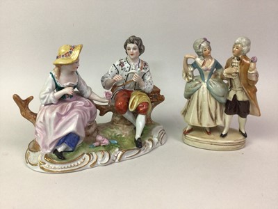 Lot 752 - THREE CAPODIMONTE FIGURES