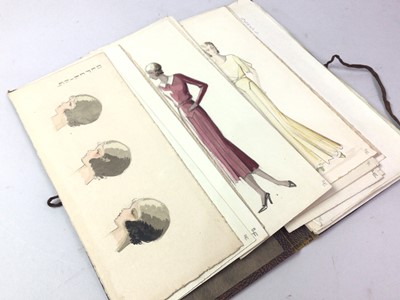 Lot 100 - BOOK OF FASHION SKETCHES