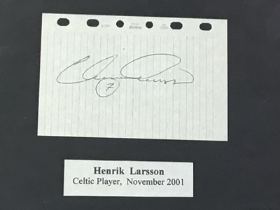 Lot 11 - CELTIC F.C. INTEREST, FIVE AUTOGRAPHS