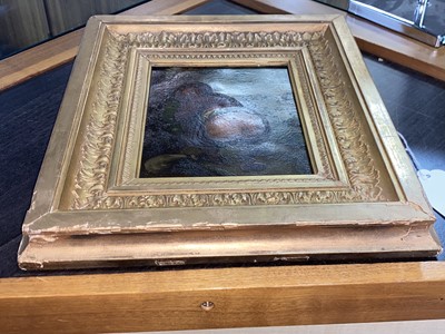 Lot 4 - BRITISH SCHOOL, PORTRAIT OF A MAN DEFECATING