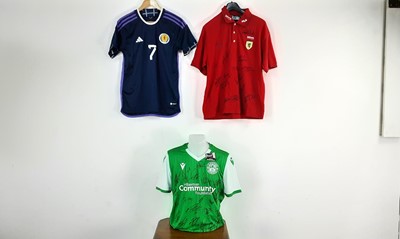 Lot 1727 - THREE SIGNED SHIRTS