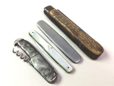 Lot 73 - GROUP OF VINTAGE PEN KNIVES