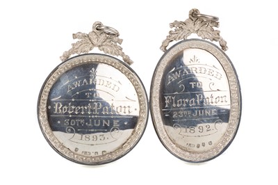 Lot 1346 - TWO VICTORIAN SILVER SCHOOL DUX MEDALS