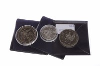 Lot 522 - THE ROYAL MINT TONED SILVER MEDALLION FOR THE...
