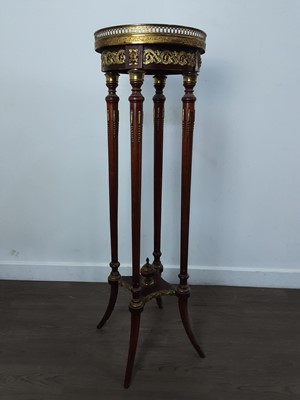 Lot 9 - TWO MAHOGANY PLANT STANDS / TABLES