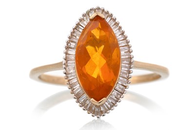 Lot 647 - GEM SET AND DIAMOND RING