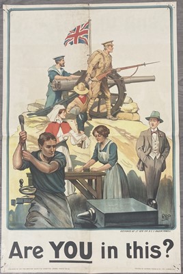 Lot 2 - WWI PARLIAMENTARY RECRUITING POSTER