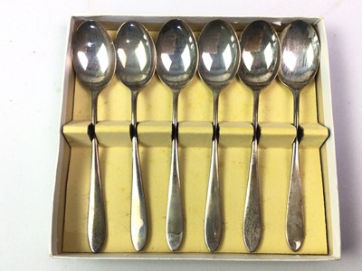 Lot 283 - SILVER THREE-PIECE CHRISTENING SET