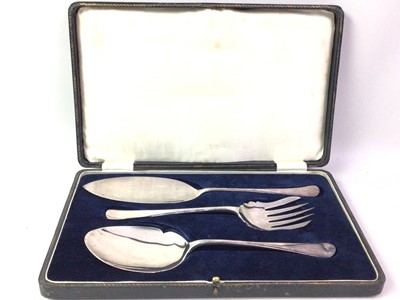 Lot 285 - GROUP OF PLATED CUTLERY