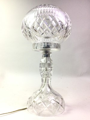 Lot 339 - CRYSTAL TABLE LAMP