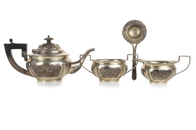 Lot 1195 - INDIAN SILVER TEA SERVICE