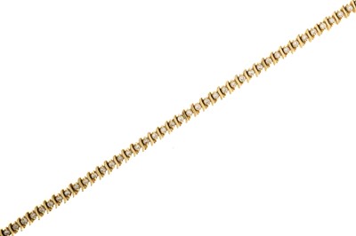 Lot 665 - DIAMOND TENNIS BRACELET