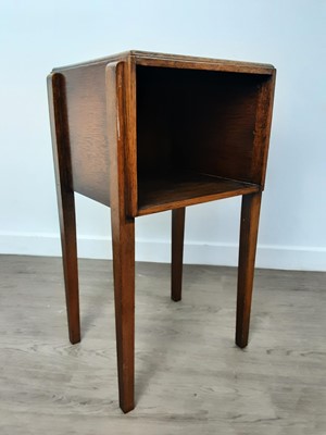 Lot 160 - OAK BEDSIDE TABLE