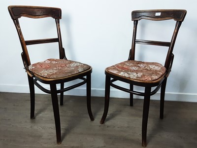 Lot 165 - SET OF FOUR THONET BENTWOOD KITCHEN CHAIRS