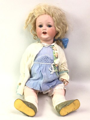 Lot 178 - TWO GERMAN BISQUE HEADED DOLLS