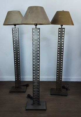 Lot 193 - THREE METAL FLOOR LAMPS