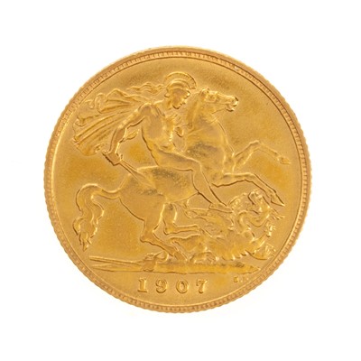 Lot 99 - EDWARD VII GOLD HALF SOVEREIGN