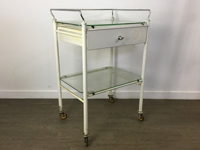 Lot 296 - TWO GLASS TOPPED MEDICAL TROLLEYS