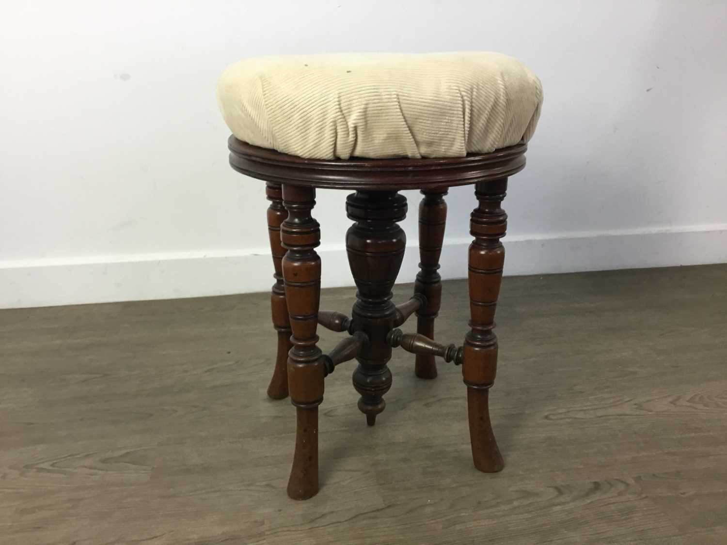 Lot 301 - MAHOGANY DRESSING TABLE STOOL