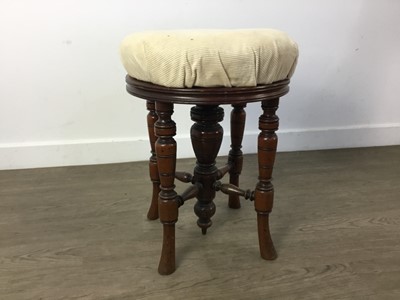 Lot 301 - MAHOGANY DRESSING TABLE STOOL