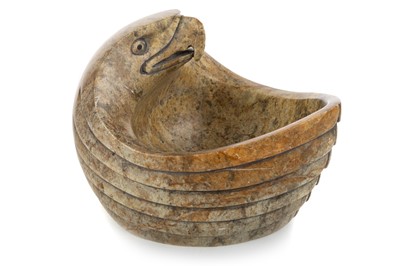 Lot 406 - VINCE BOMBERRY (INDIGENOUS CANADIAN), SOAPSTONE BOWL