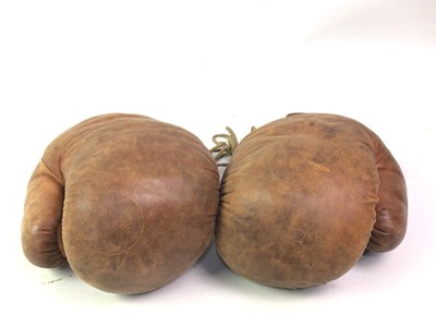 Lot 383 - PAIR OF VINTAGE BOXING GLOVES