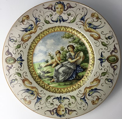 Lot 625 - ITALIAN MAJOLICA ISTORIATA DISH