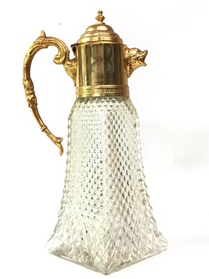 Lot 554 - NEO-CLASSICAL STYLE CRYSTAL GLASS CLARET JUG