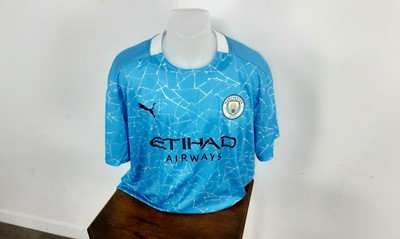 Lot 1737 - SERGIO AGUERO OF MANCHESTER CITY F.C., SIGNED SHIRT