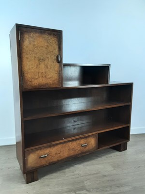 Lot 521 - WALNUT ART DECO BOOKCASE