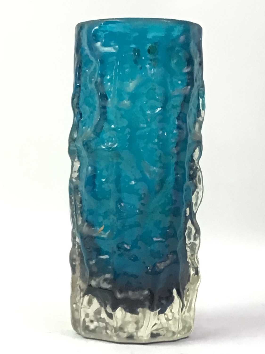 Lot 527 - WHITEFRIARS BARK GLASS VASE