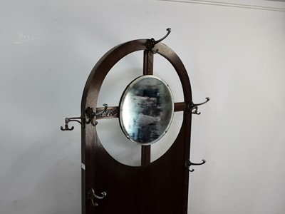 Lot 523 - OAK HALL STAND