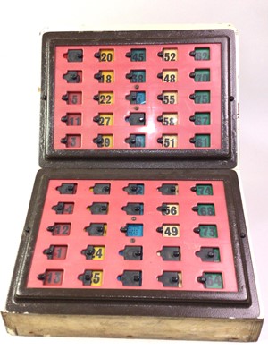 Lot 567 - VINTAGE BINGO SLIDER SYSTEM