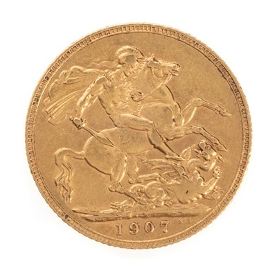 Lot 116 - EDWARD VII GOLD SOVEREIGN