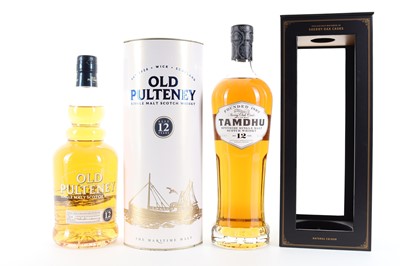 Lot 252 - OLD PULTENEY 12 YEAR OLD AND TAMDHU 12 YEAR OLD