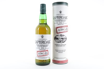 Lot 245 - LAPHROAIG 10 YEAR OLD CASK STRENGTH BATCH #001