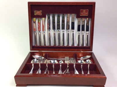Lot 548 - TWO CANTEENS OF PLATED CUTLERY