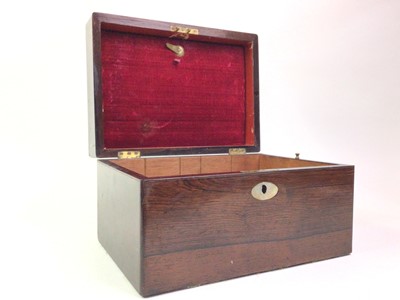 Lot 541 - MAHOGANY JEWELLERY BOX